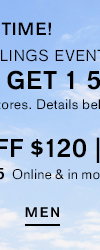 BOGO 50% Off Everything; $40 Off $120, $75 Off $200, $100 Off $250