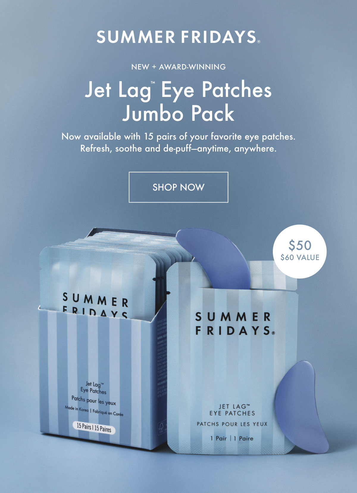 Jet Lag Eye Patches Jumbo Pack - Shop Now