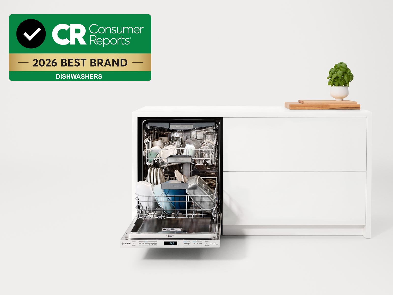 Consumer Reports named Bosch as the 2026 Best Dishwasher Brand