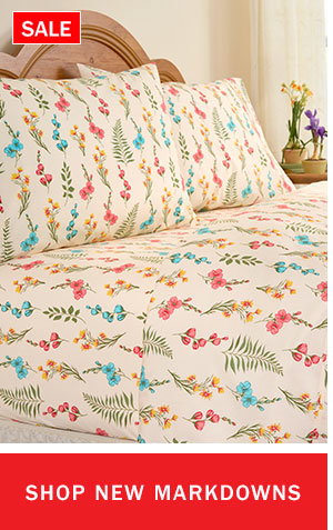 Shop New Markdowns. Sale: Ferns & Flowers Clothesline Crisp Cotton Percale Sheet Set