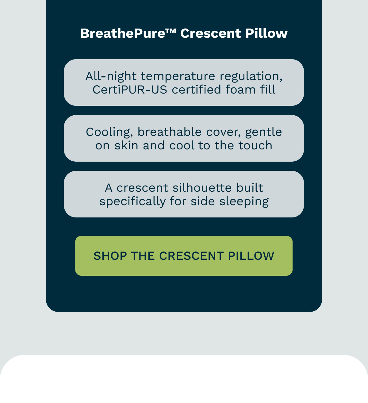 shop the crescent pilllow