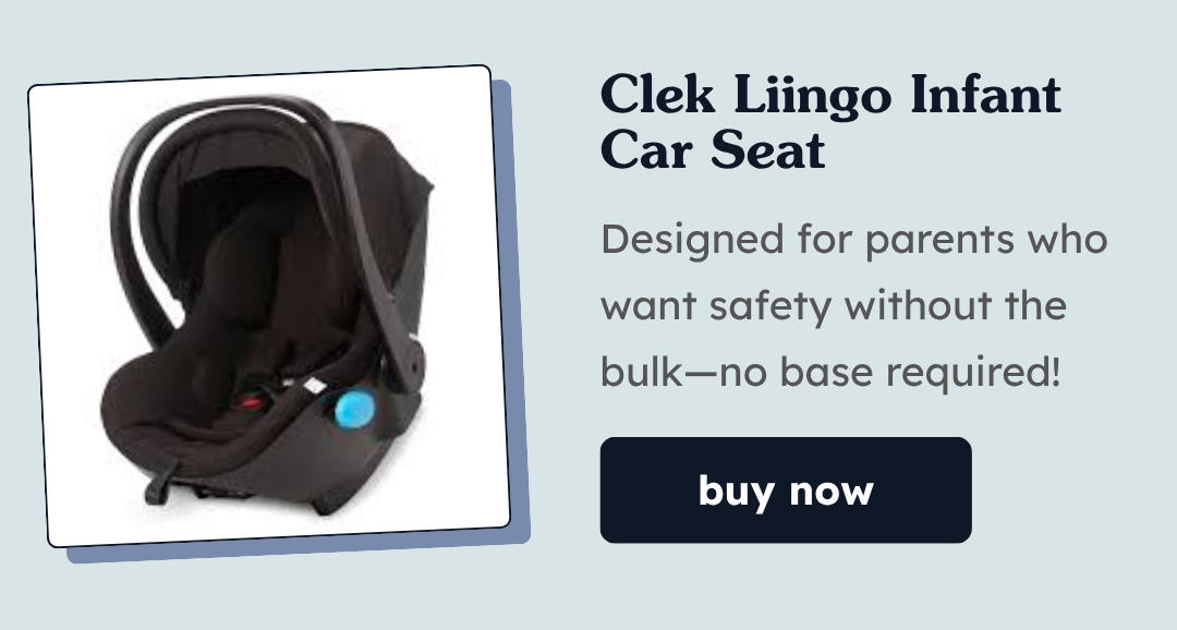 Clek Liingo Infant Car Seat | Designed for parents who want safety without the bulk—no base required!