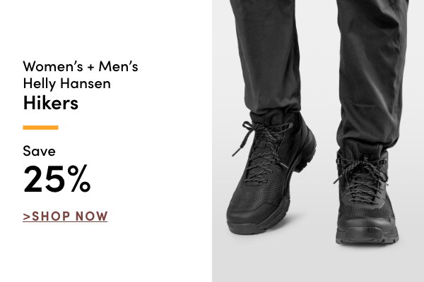 Women's + Men's Helly Hansen Hikers Save 25%