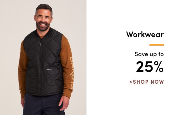 Save up to 25% on Workwear