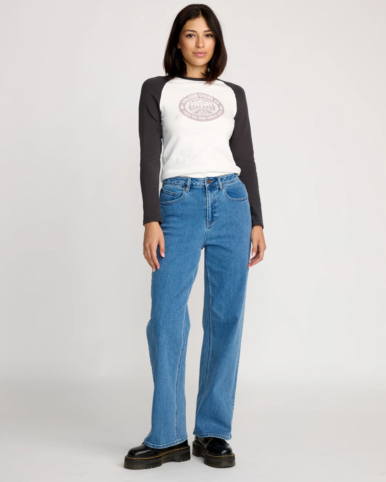 Womens Stoned Boyfriend High Rise Denim Jeans