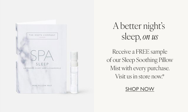 A better night’s sleep, on us. Receive a FREE sample of our Sleep Soothing Pillow Mist with every purchase. Add to your bag at checkout or visit us in store.* SHOP NOW