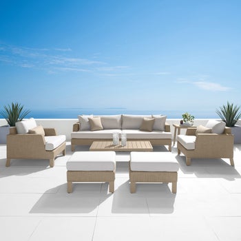 Modern Sling 8-Piece Outdoor Patio Seating Set