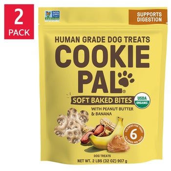 Cookie Pal Soft Baked Bites, Peanut Butter and Banana Dog Treats, 2 lbs, 2-Count