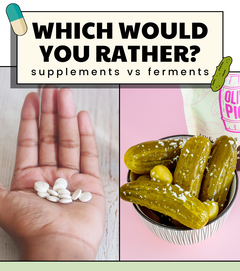 Which would you rather? Pills or real food?