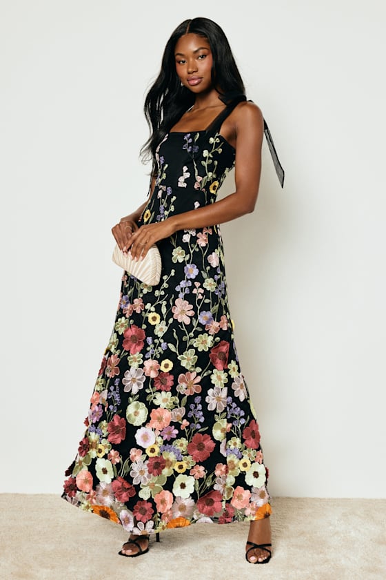 Image of Seriously Sensational Blush Floral Strapless Tiered Maxi Dress