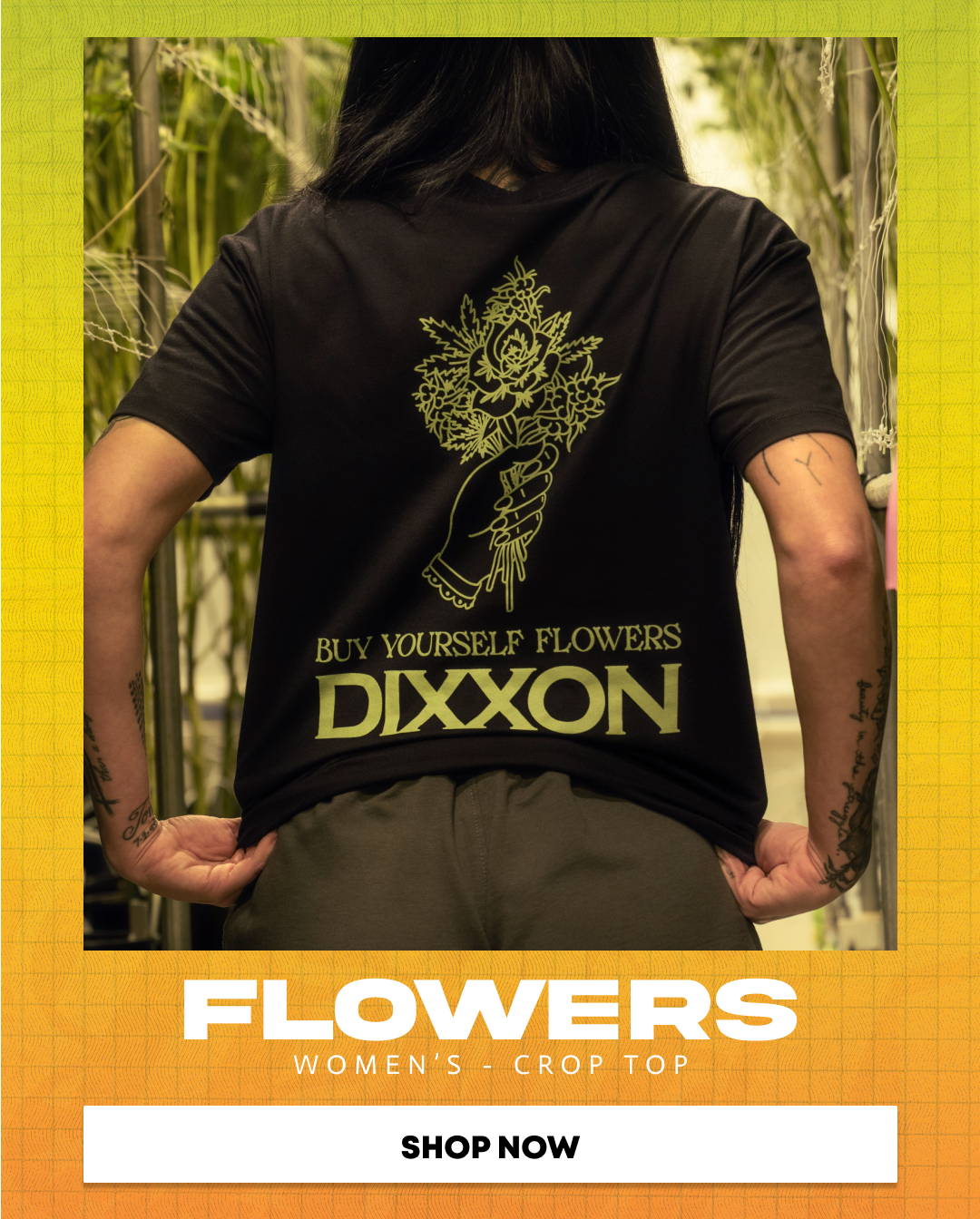 Women's Flower Crop Top