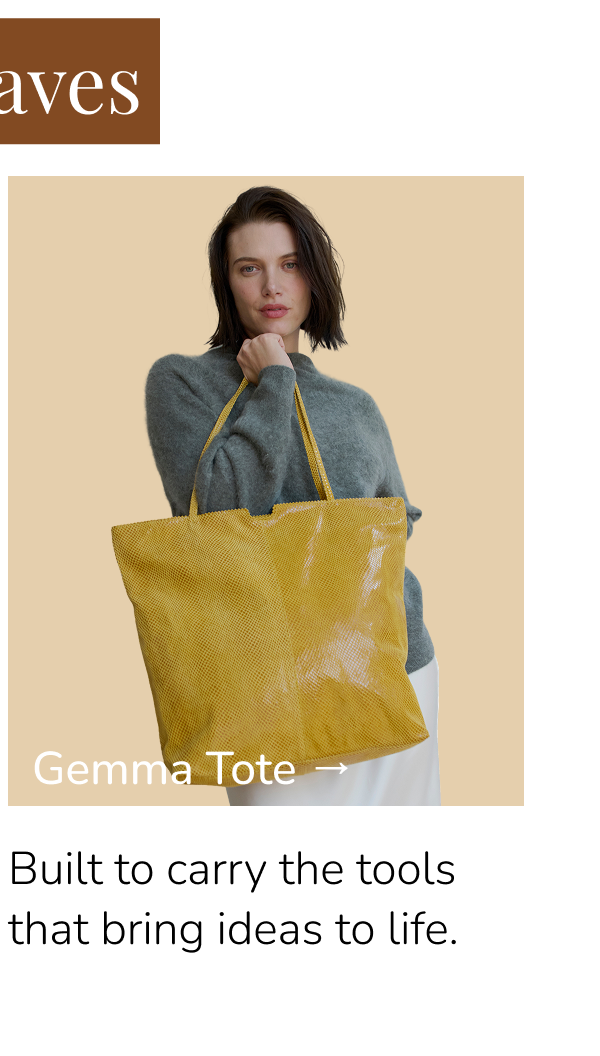 Gemma Leather Tote Bag