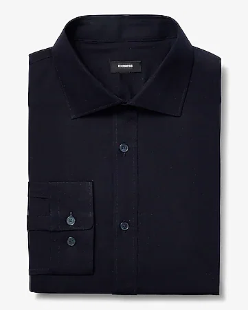 Modern Slim Spread Collar Stretch Cotton 1MX Dress Shirt