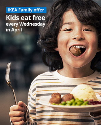 IKEA Family offer Kids eat free every Wednesday in April