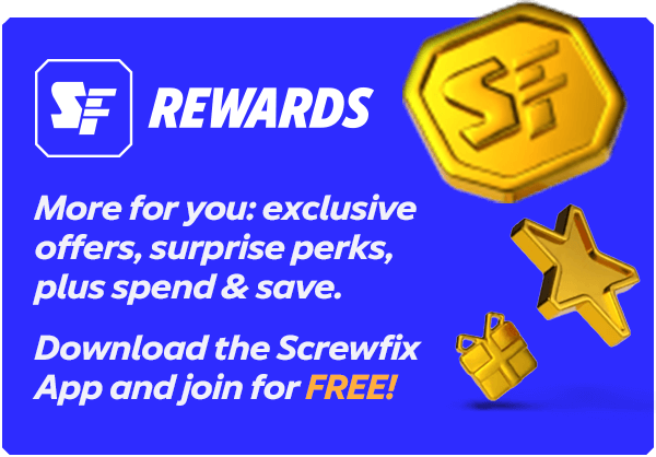 Screwfix Rewards is free to join - download the Screwfix app