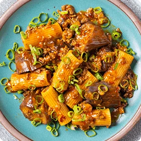 Mapo Eggplant Pasta
