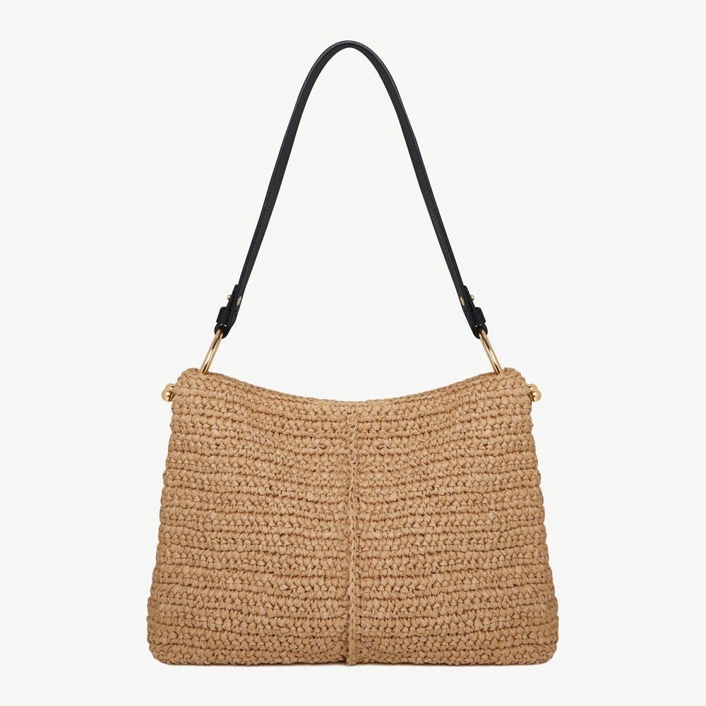 Image of Lana Hobo - Raffia/Black