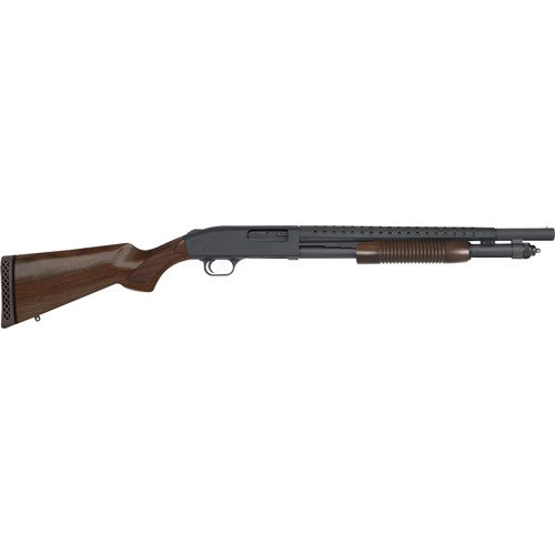 MOSSBERG 590 RETROGRADE 12 Gauge 3" 18.5" 6rd Pump Shotgun - Black / Walnut