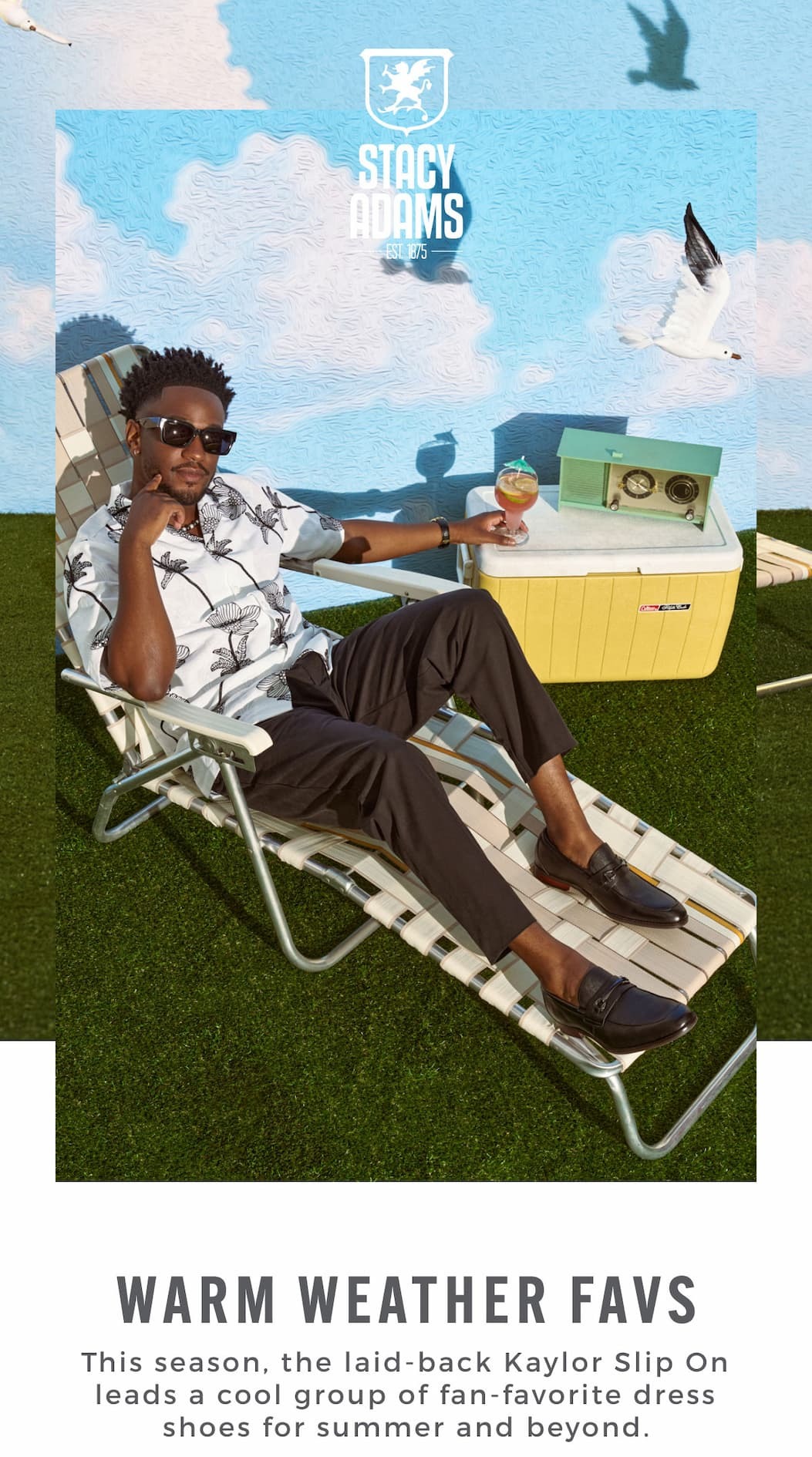 The laid-back Kaylor Slip On leads a cool group of fan-favorite dress shoes. Display images to learn more.