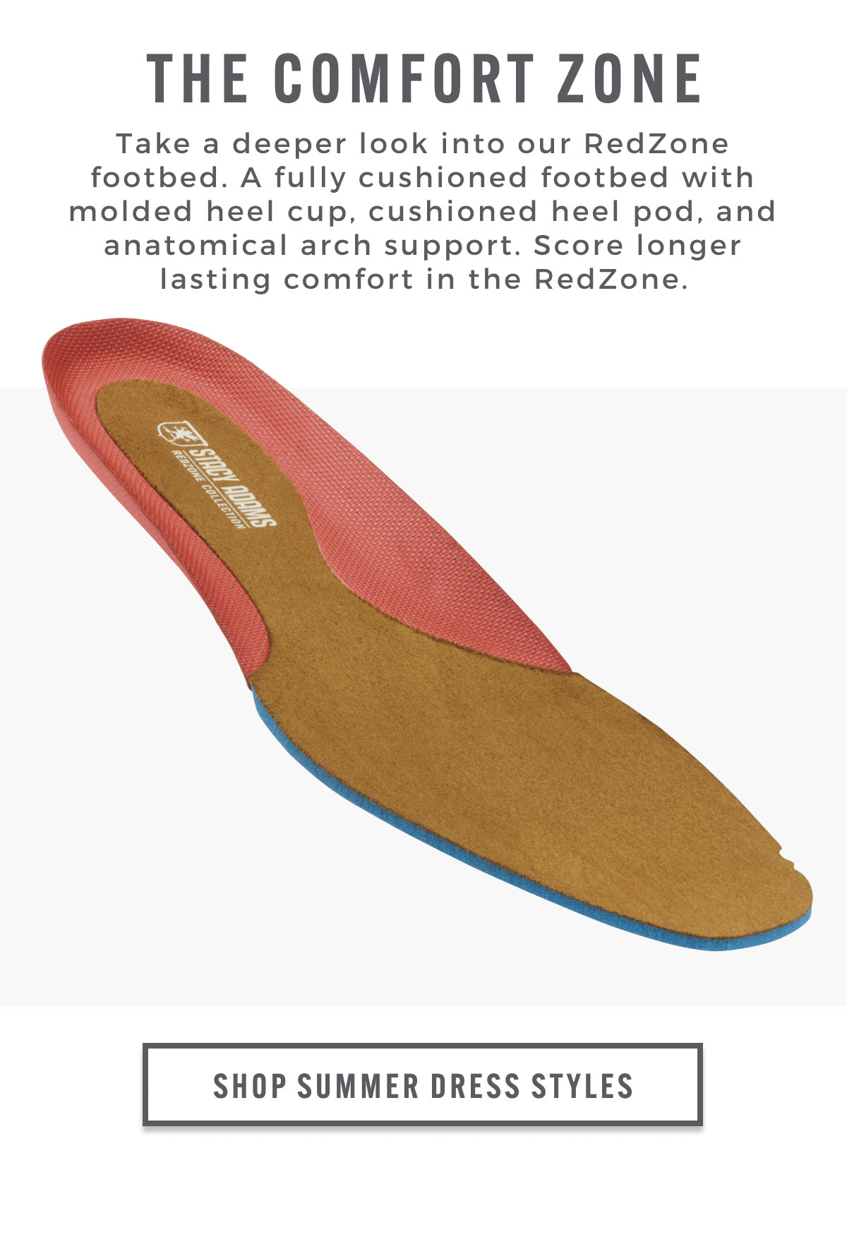 Take a deeper look into our RedZone footbed.