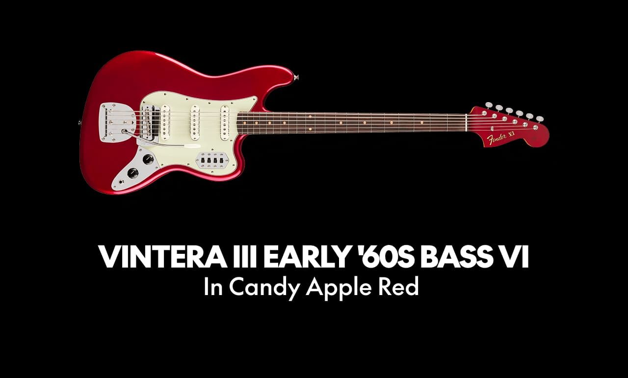 Vintera III Early '60s Bass VI in Candy Apple Red