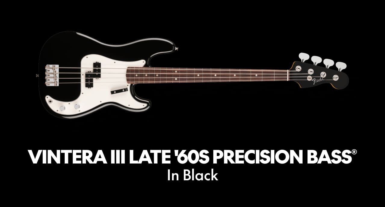 Vintera III Late '60s Precision Bass in Black