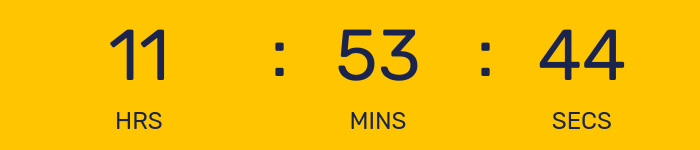 Countdown timer for After Hours Flash Sale.