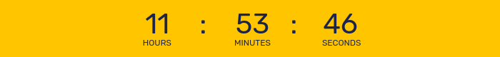 Countdown timer for After Hours Flash Sale.