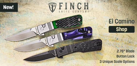 Finch Knife Company El Camino Button Lock Flippers