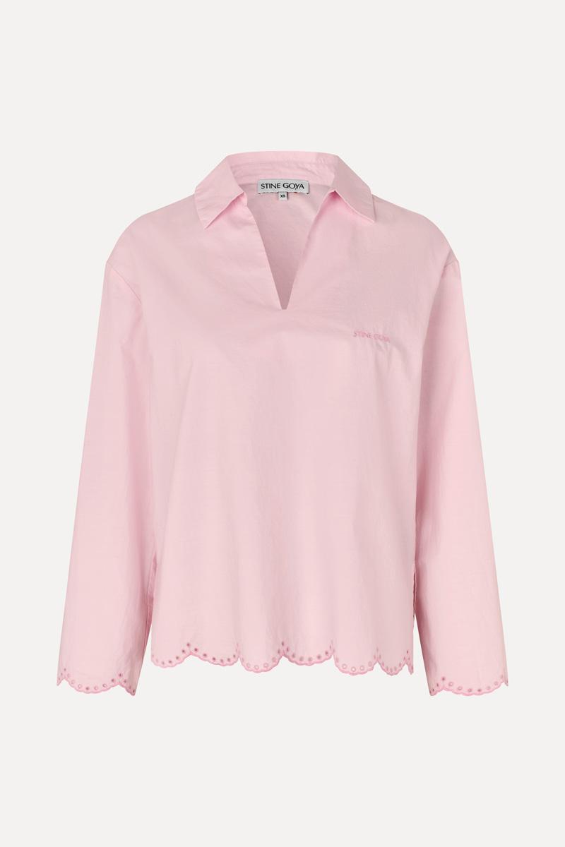 Long Sleeve Tunic Top - Muted Blush