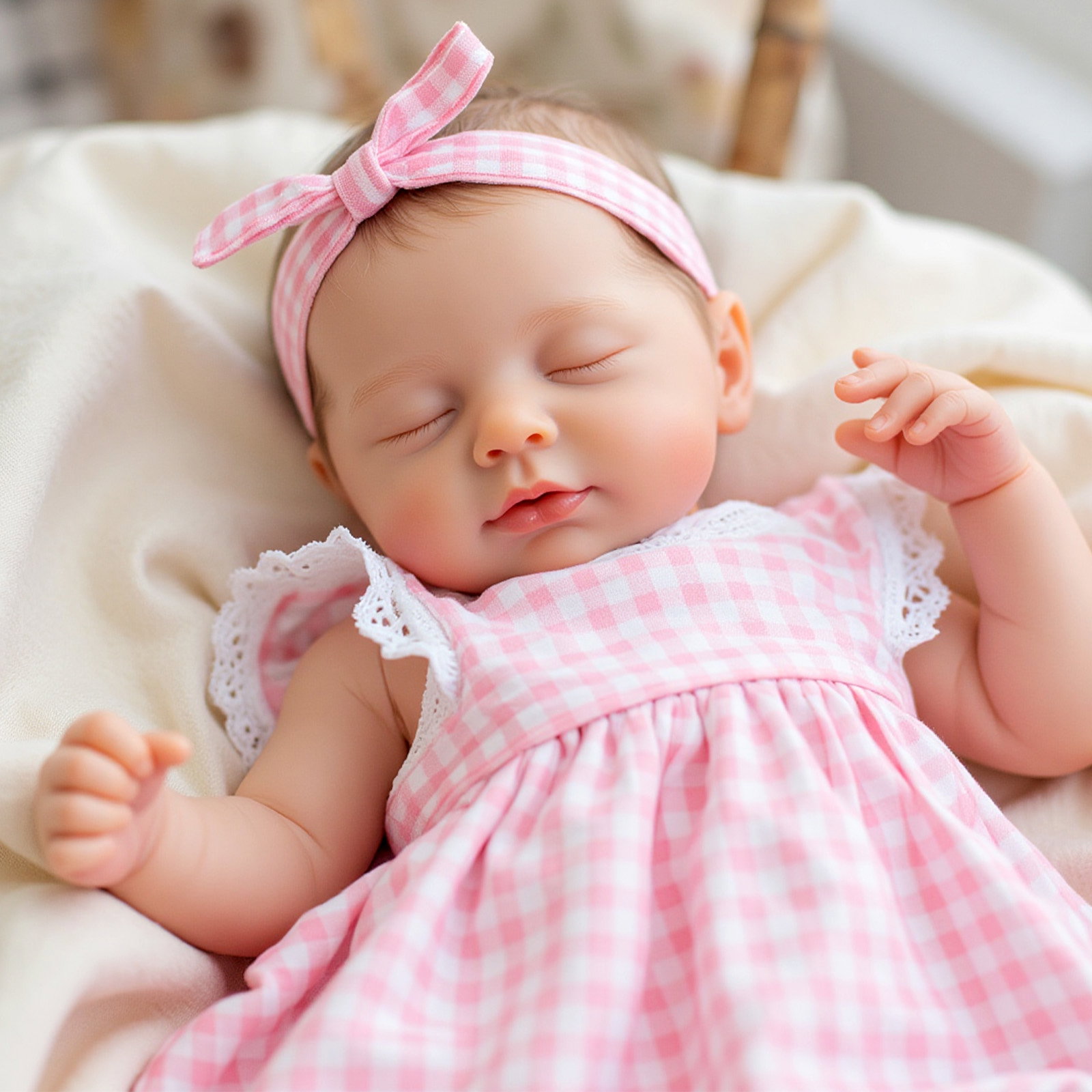 Babeside Sleeping Reborn Baby Liya 20" Little Infant Girl Building Lovely Memories