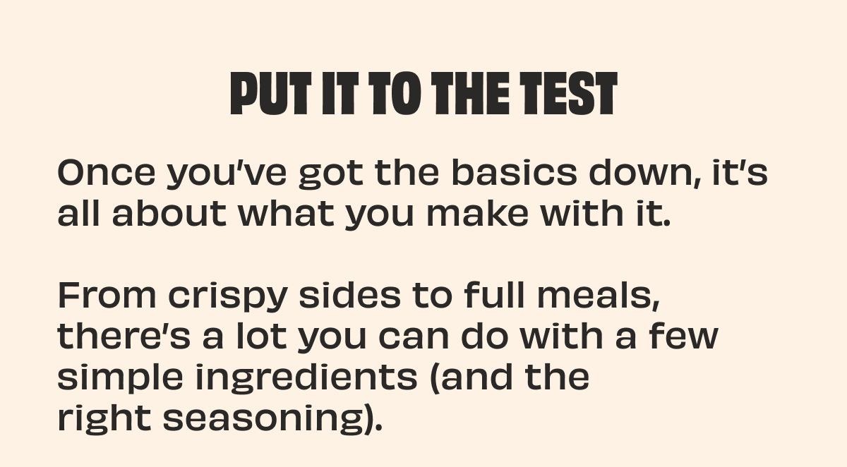 PUT IT TO THE TEST