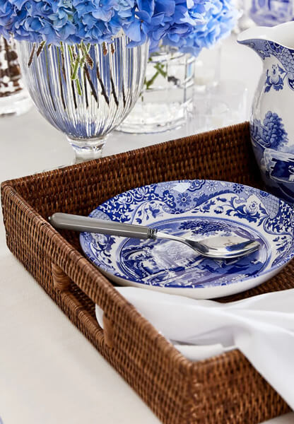 Antique Tray Rattan