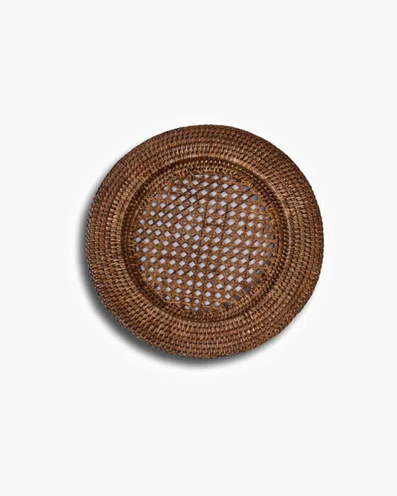 Antique Charger Plate Rattan