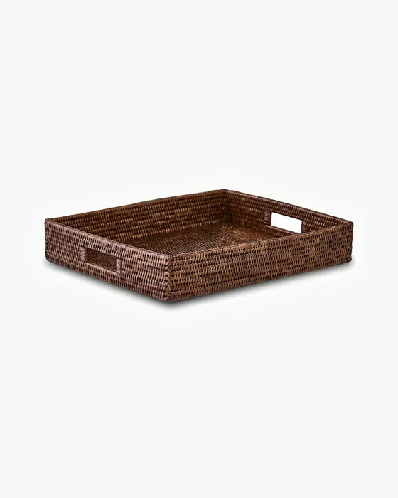 Antique Tray Rattan