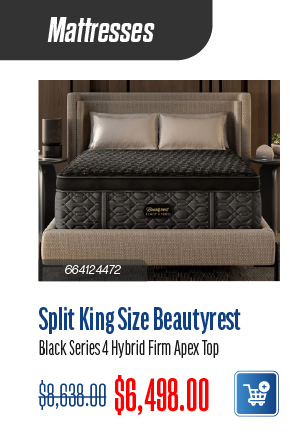 Split King Size Beautyrest Black Series 4 Hybrid Firm Apex Top