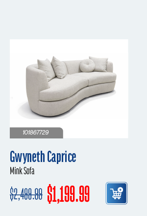 Gwyneth Caprice Mink Sofa