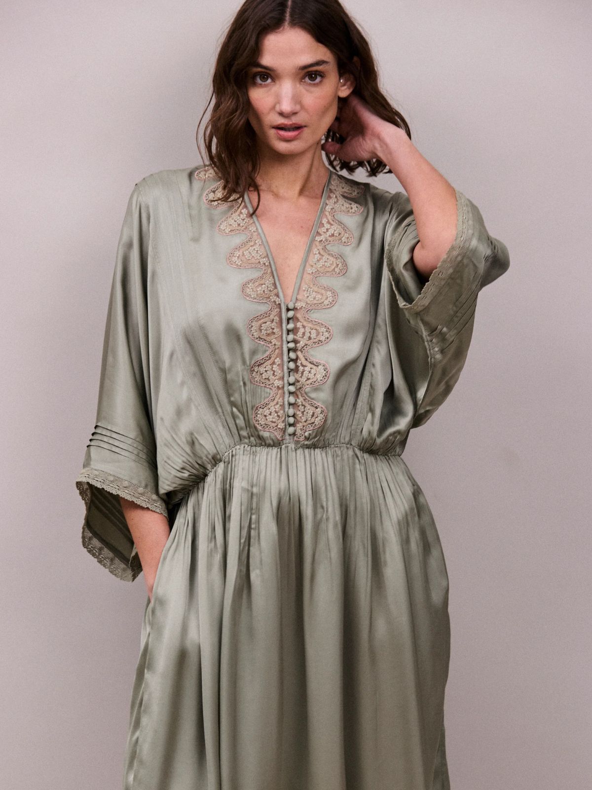 Honeysuckle Dress - Sage FAUNE  Regular price£272.00