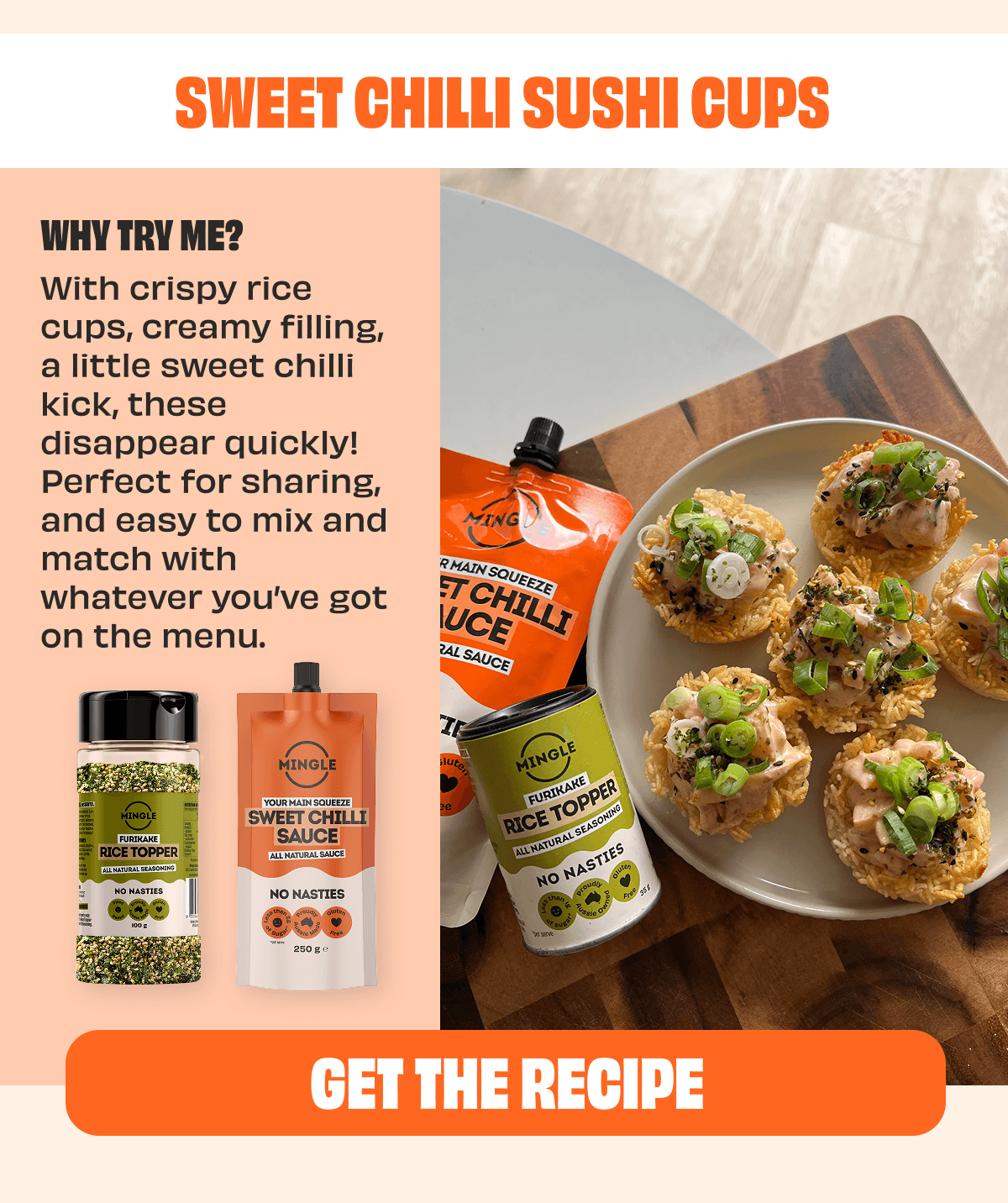 Sweet Chilli Sushi Cups
