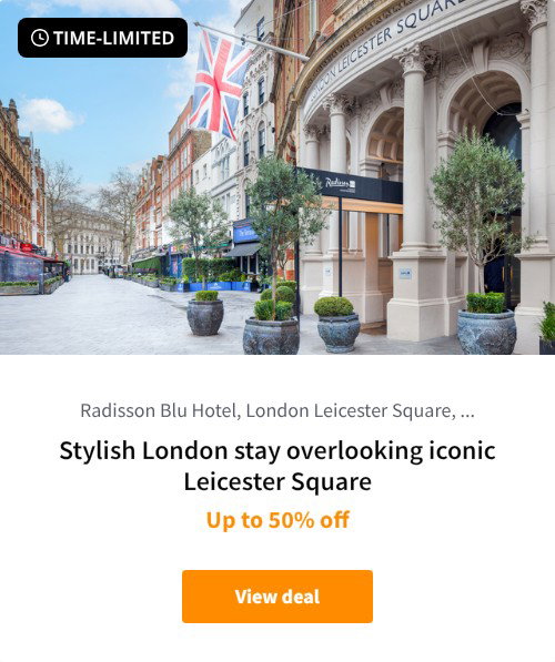Stylish London stay overlooking iconic Leicester Square