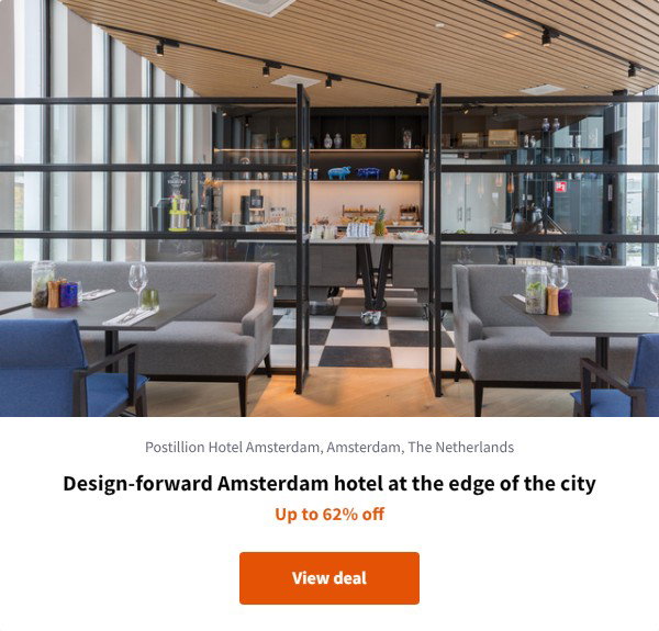 Design-forward Amsterdam hotel at the edge of the city