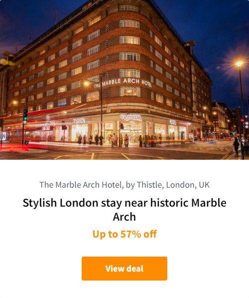 Stylish London stay near historic Marble Arch