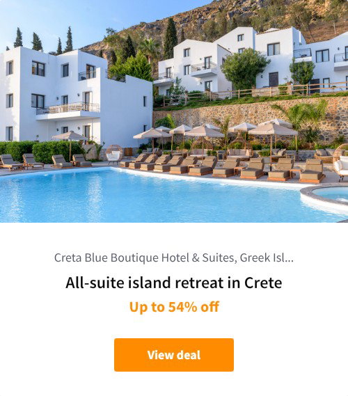 All-suite island retreat in Crete