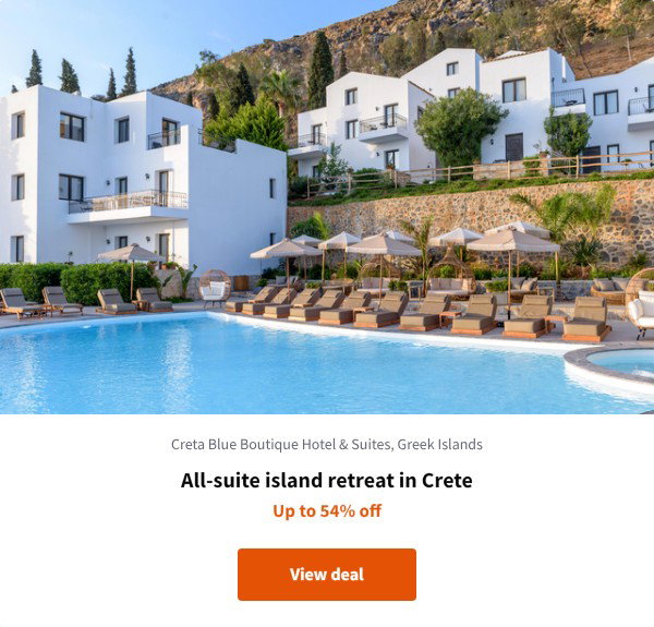 All-suite island retreat in Crete