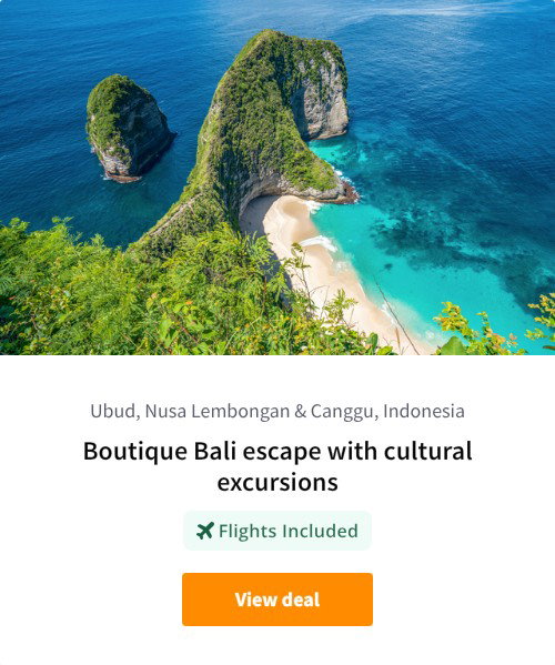 Boutique Bali escape with cultural excursions