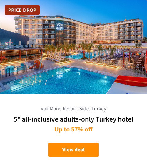 5* all-inclusive adults-only Turkey hotel