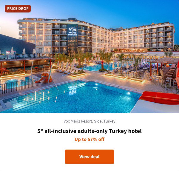 5* all-inclusive adults-only Turkey hotel