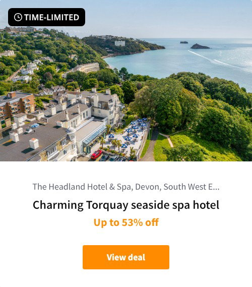 Charming Torquay seaside spa hotel