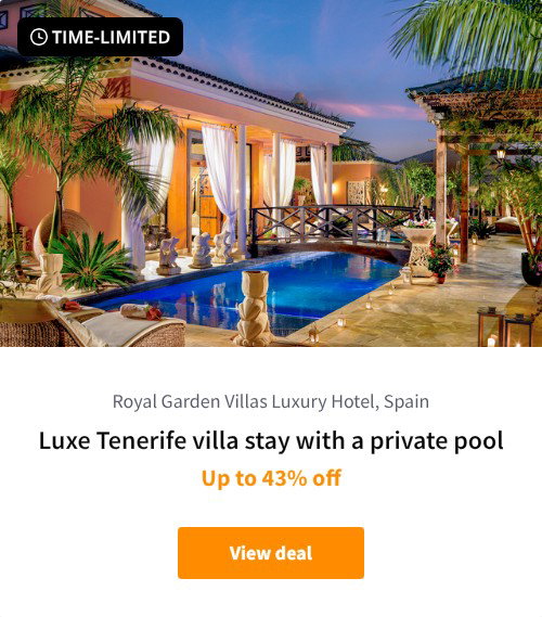 Luxe Tenerife villa stay with a private pool