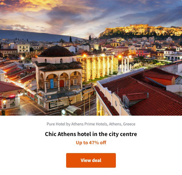 Chic Athens hotel in the city centre